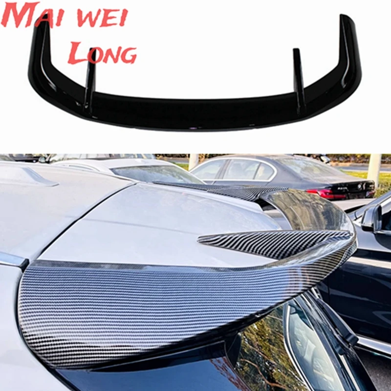 

Fit For BMW X1 U11 M Sport 2023-2024 Carbon Fiber Look MP Style Roof Spoiler Lip