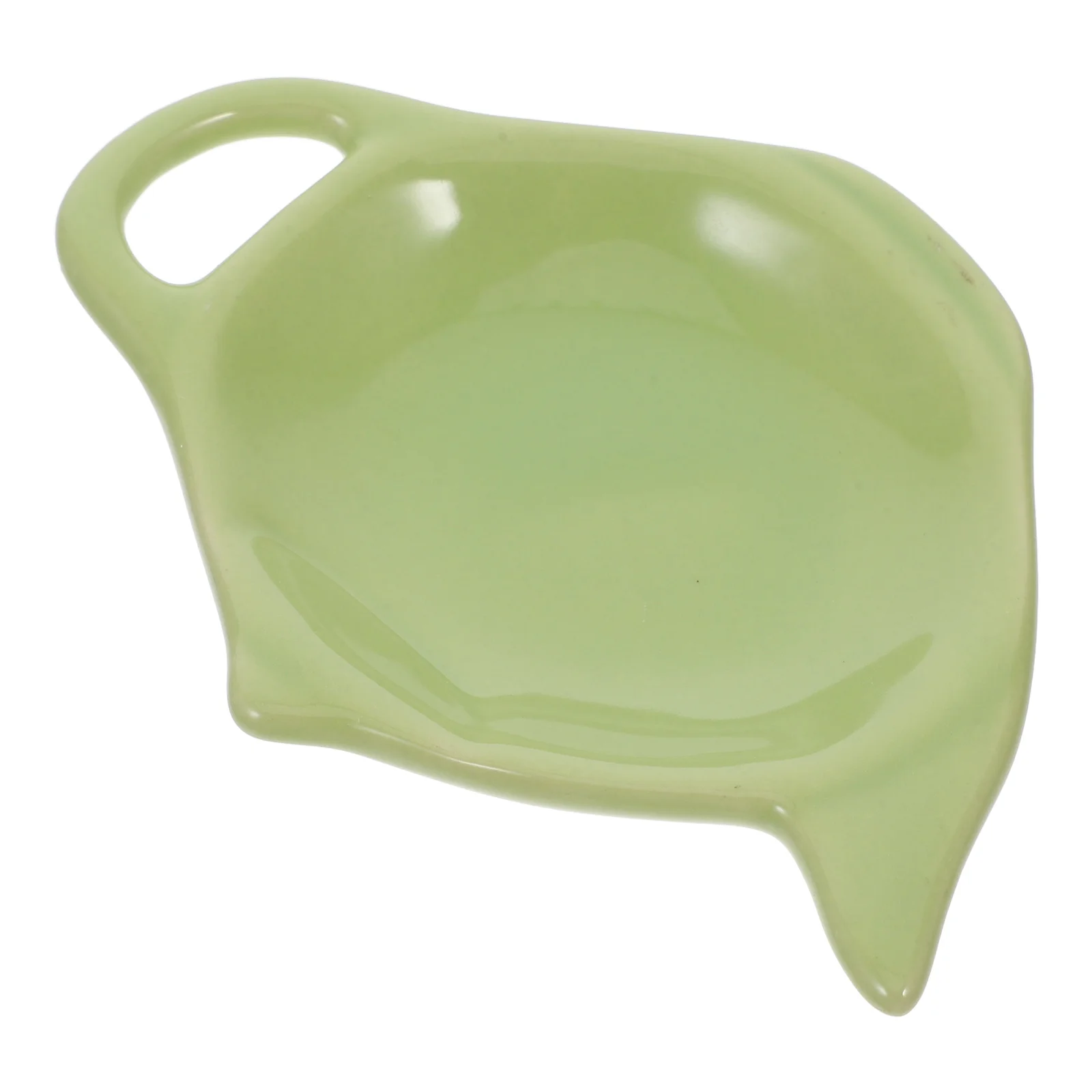 

Tea Cup Bag Tray Holders Plates Accessories Ceramics for Bags Green Teabag Make