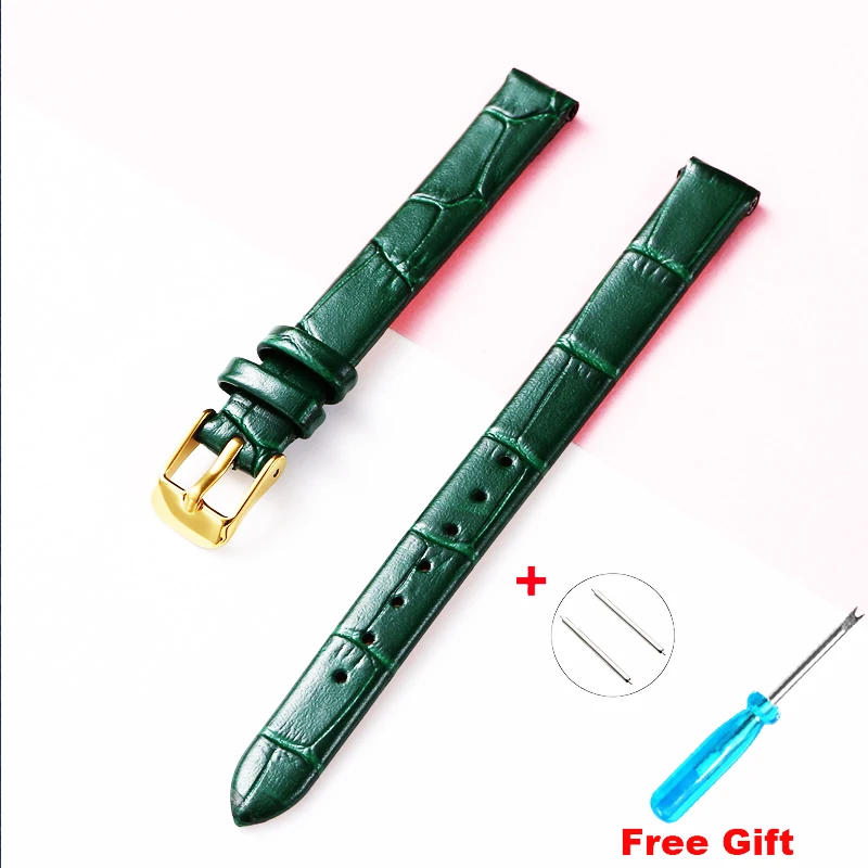 *Real Animal Skin* Watch Strap 8mm 10mm12mm 14mm 16mm 18mm 20mm bamboo wear-resisting Watch strap