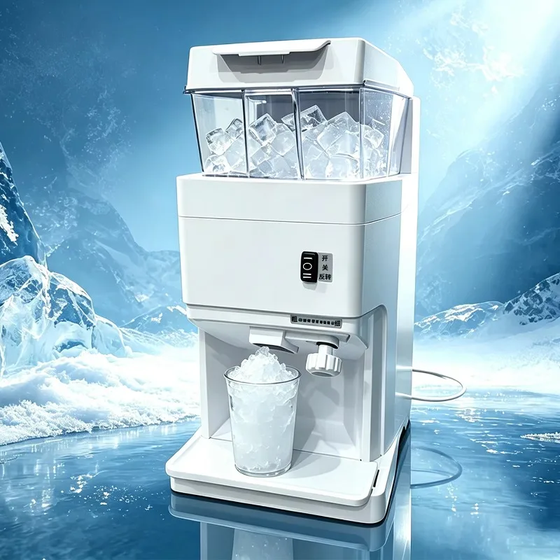 Electric Ice Crusher, 430W Commercial Shaving Machine, Full-Automatic Aluminum Sashimi Shaver for Milk Tea Shops, Dessert Stalls