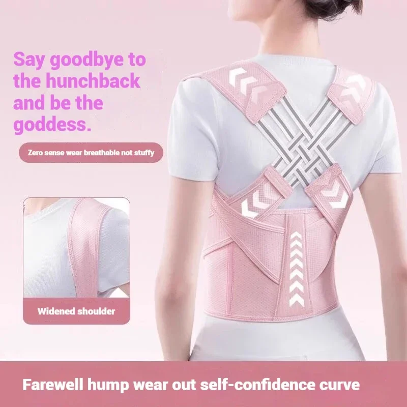 

Ajustable Back Posture Corrector Shoulder Brace for Office Woman and Man Spine Corrector Corset Yoga Gym Back Correction Belt