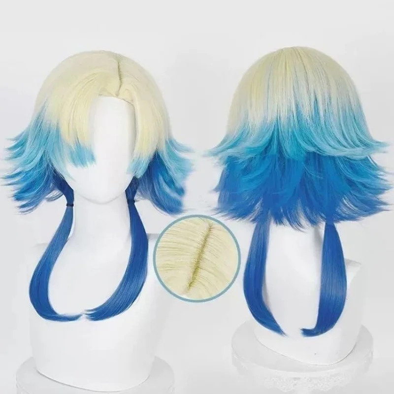 Perruques Kaiser à serrure bleue, perruques de Cosplay de Football Michael Kaiser, accessoires de spectacle pour fête d'halloween