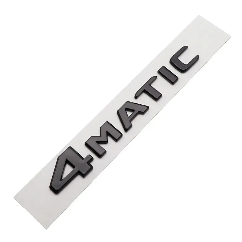 3D ABS Car Rear Trunk 4Matic Logo Letters Emblem Badge Stickers For Mercedes Benz W246 W204 W205 W212 W213 R350 GLA GLC GLK 300