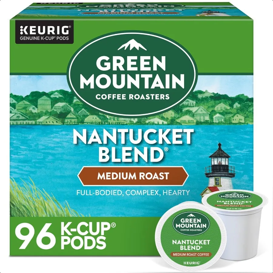

Green Mountain Coffee Roasters Nantucket Blend Keurig SingleServe KCup Pods Medium Roast Coffee 96 Count