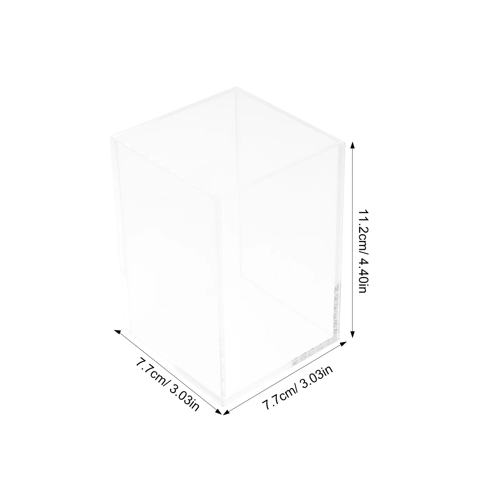 2-teiliger Schreibtisch-Stifthalter, Acrylilc Organizer, Aufbewahrung, Bleistift, Büro, für Dose, transparent
