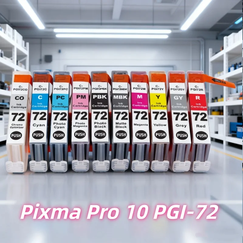 

GraceMate 1Set PGI-72 PGI72 PGI 72 INKJET Cartridge Compatible for Canon PIXMA PRO-10 Inkjet Printer with Chip Full Ink