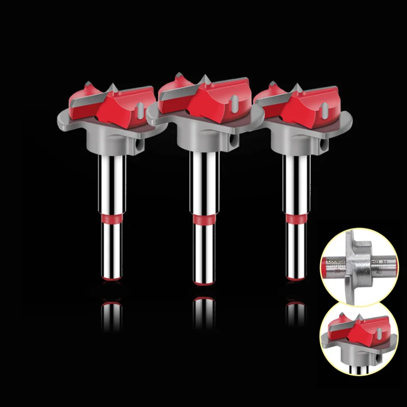 1 pz 35mm regolabile cerniera in metallo duro per la lavorazione del legno sega a tazza aperta punta da trapano parti di utensili elettrici strumenti di perforazione elettrica taglierina