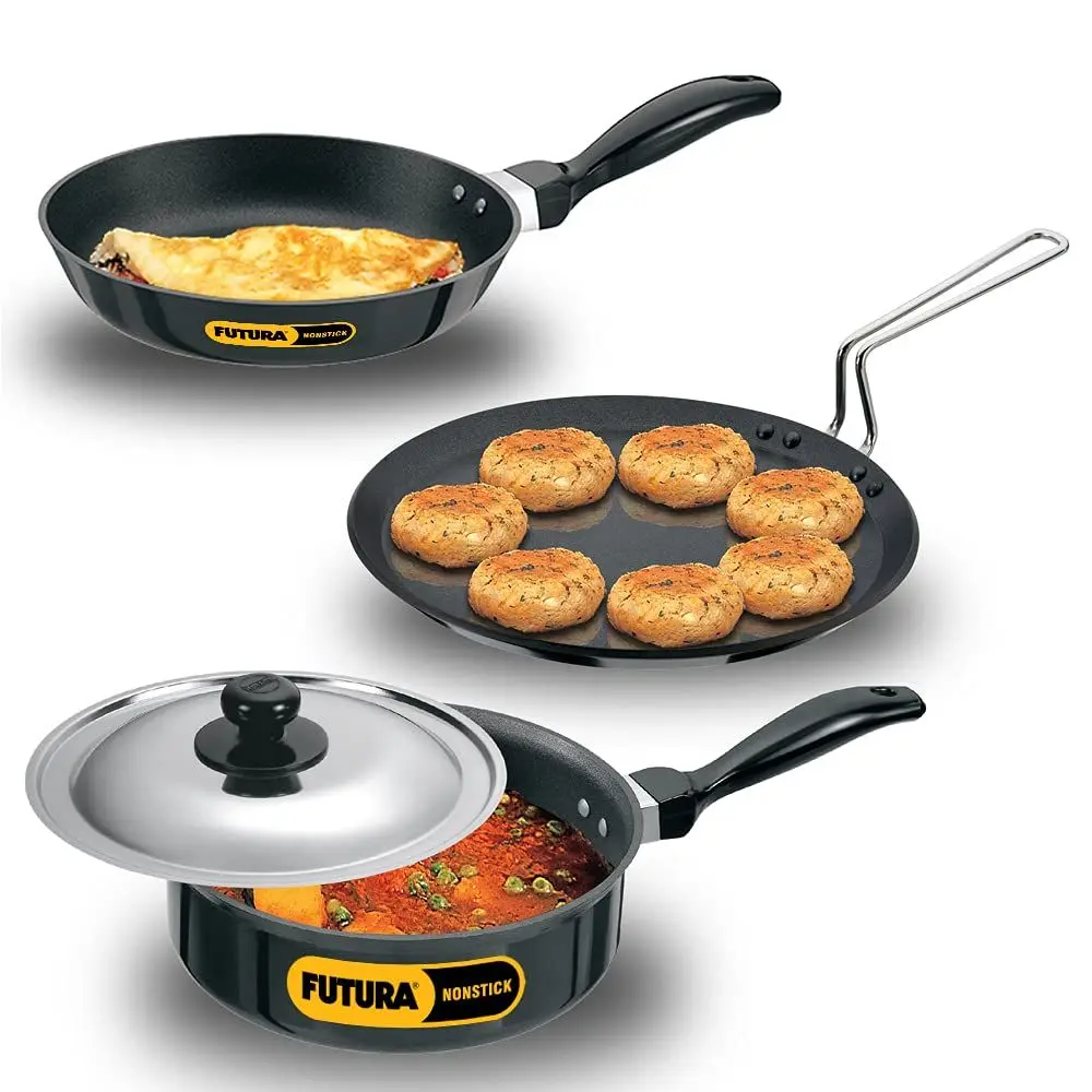 

Hawkins utura Non-Stick Cookware Set, 4 Pieces (QS1)