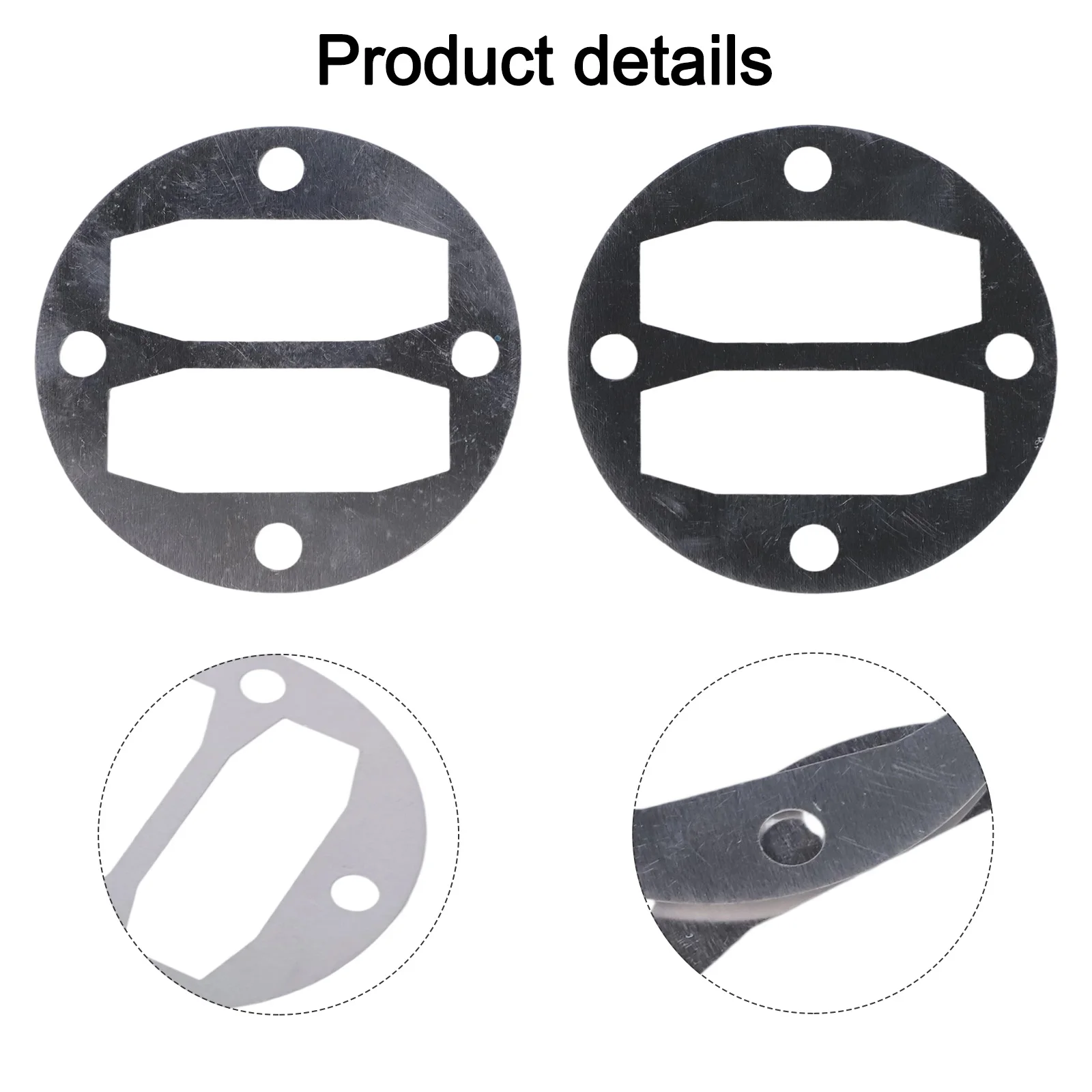 2 Aluminum Gasket Washers for Air Compressors 42mm Hole Distance Ensures Effective Sealing and Leak Prevention