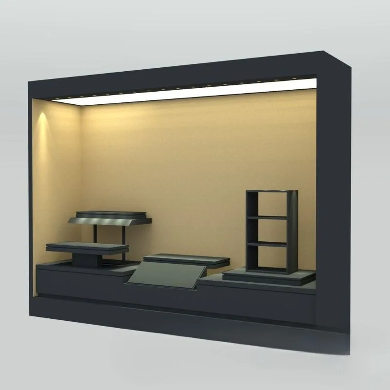Museum wall cabinets, cultural relics, calligraphy and painting display cabinets, constant temperature and humidity low-reflecti