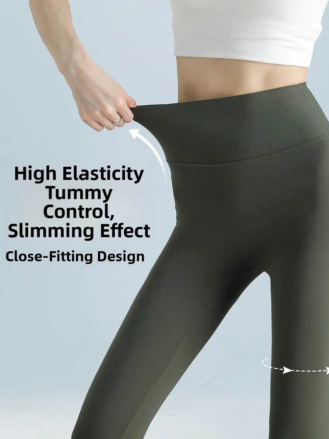 Pantaloni da yoga da donna sottili e efficaci dimagranti Pantaloni Qui Dry Spor con strato base Pantaloni estivi indossabili all'aperto