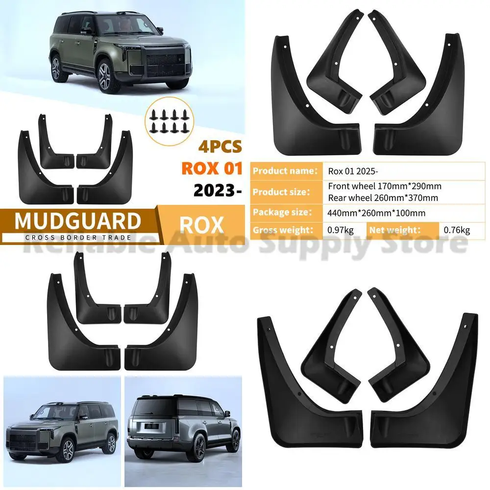 

For Rox 01 2023-2025 Mud Flaps Rubber Fender Liner Premium Quality Best Seller Fast Shipping Ready to Ship