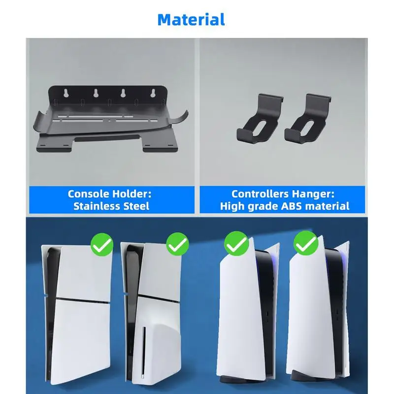 Étagère murale flottante pour console de jeu, support mural, dissipation thermique, robuste