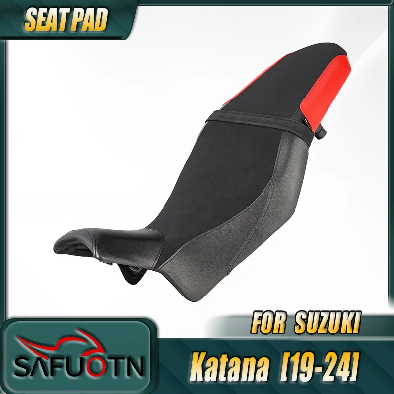 Capa de Assento Dianteiro (Motorista e Passageiro) de Peça Única para Suzuki Katana 2019 2020 2021 2022 2023 2024 e Modelos Posteriores com 20mm de Espessura