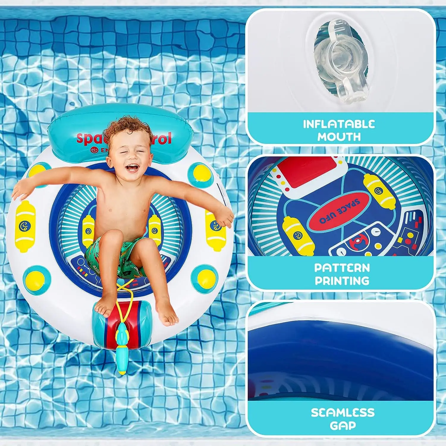 Pool Rafts Inflatable Ride-ons Play Water Fun Fold PVC Sofa Inflate Lounge Chair Floating Summer Swimming Beach Seaside 112cm