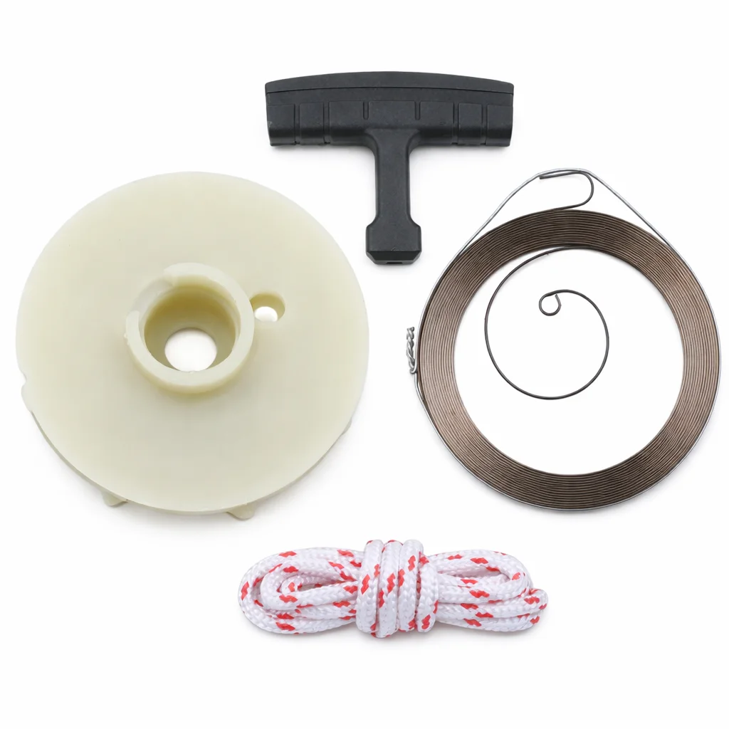 Starter Pulley Spring Recoil Kit Handle Rope For Partner 350 351 For McCulloch 335 338 435 440 Chainsaw 530037817 545008015