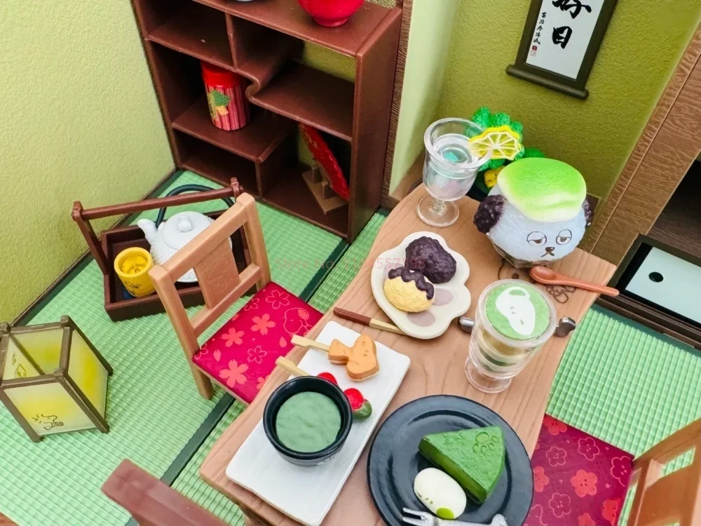 حقيقية إعادة النقل مشهد مصغر سنوبي و كيساتين اليابانية مقهى الشاي متجر الحلوى اللعب بقعة الحلي صندوق أعمى هدايا مخصصة