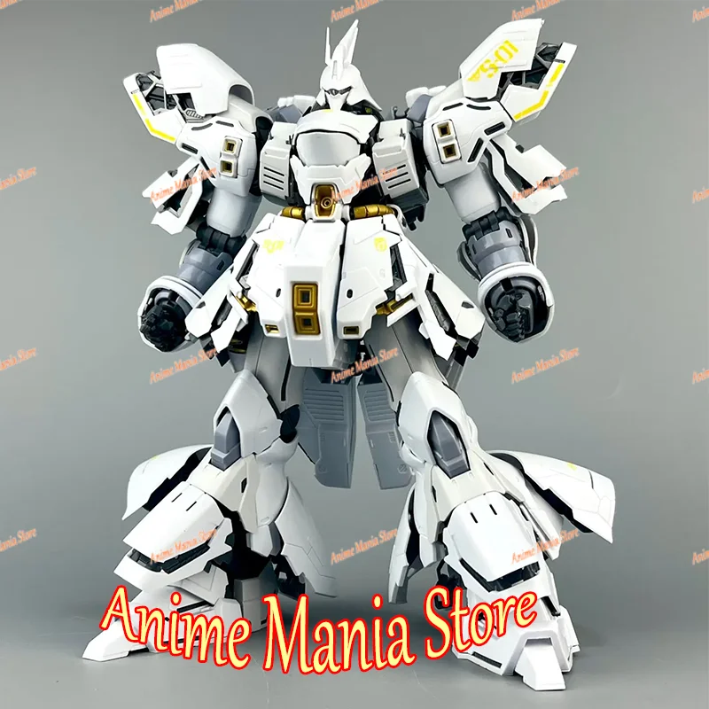 

New Arrival Four Seas RG 1/144 White Sazabi Luxury Kit Collectible Chinese Model with E-Runners Gold Water Slide Decals Toys