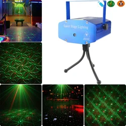 DJ Disco Mini LED Projetor Laser, Efeito de Luz Estroboscópico, Lazer Show, Festa Soundlights, Casamento, Decoração de casa