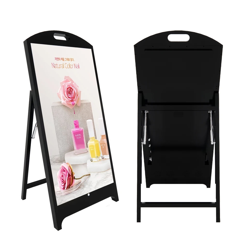 P2.5 LED Poster Ultra Bright IP65 Waterproof Battery Operated Mobile Advertising Screen for Cafe Shops Restaurants Hotels