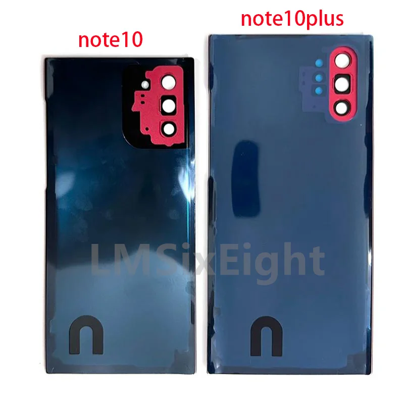 New For Samsung Galaxy Note10 N970 Note 10 plus N975 Back Battery Cover Rear Door Housing Case Glass Panel Camera Lens Parts