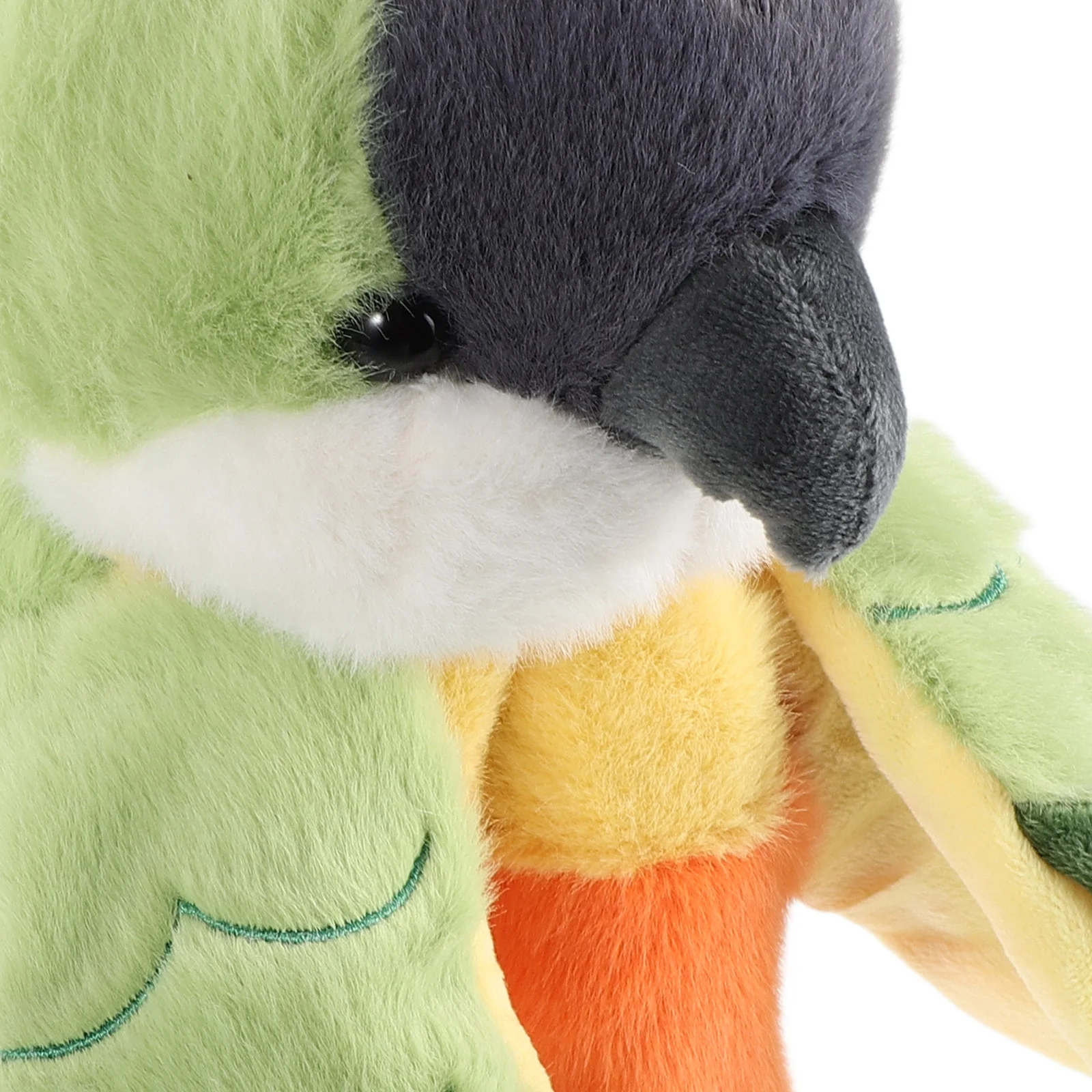 Colorful Parrot Hand Puppet Soft Fabric Bird Puppet for Role Play and Story Telling Ideal for Preschool Education 9 Inches