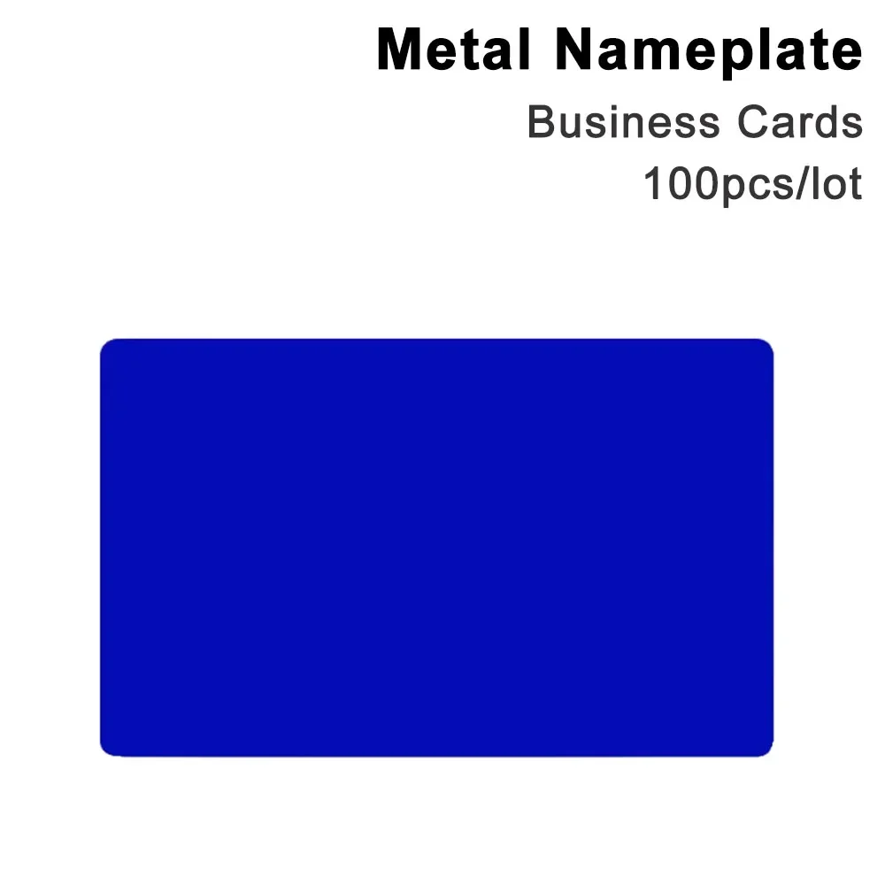 Laser Marking Metal Nameplate Business Cards 100PCS Multicolor Aluminum Alloy 5 Colors for CO2 Laser Marker