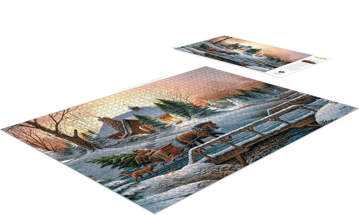 Schneeszene-Puzzles, 1000/500/300 Teile, Puzzles, herausfordernde Familienaktivität, Bodenspiele für Party, Spielzimmer, Schlafzimmer, Wohnzimmer