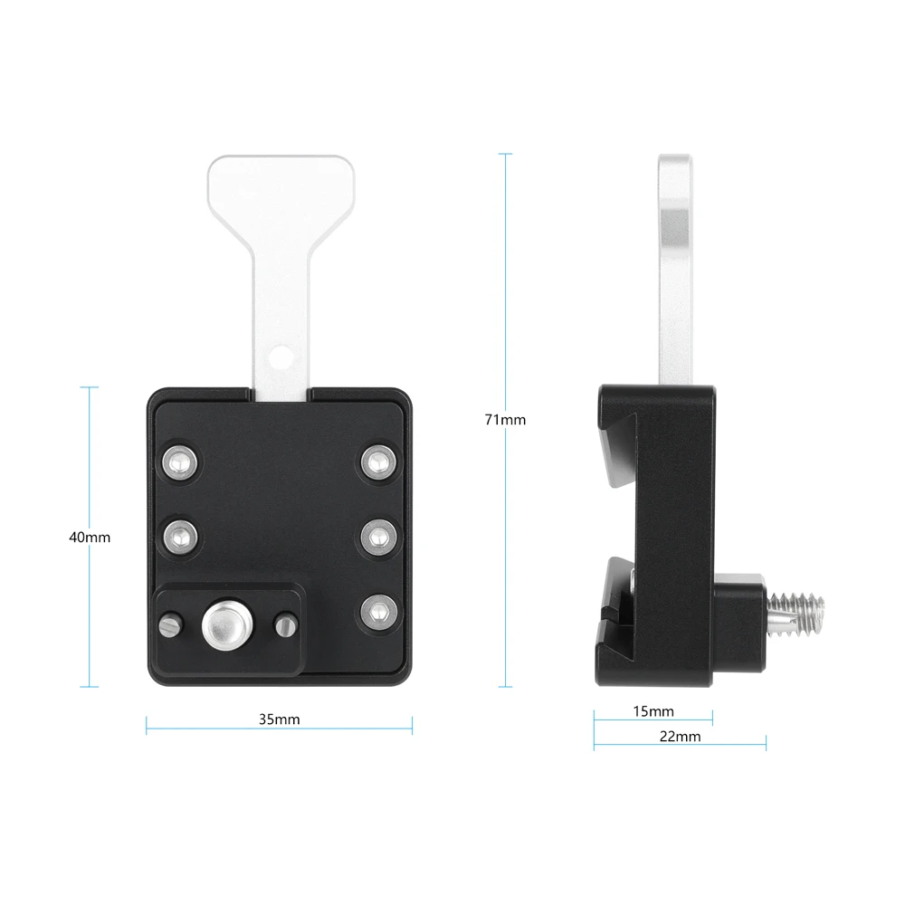 CAMVATE V Lock Mount Adapter with Anti-Twist Accessory Mount 1/4