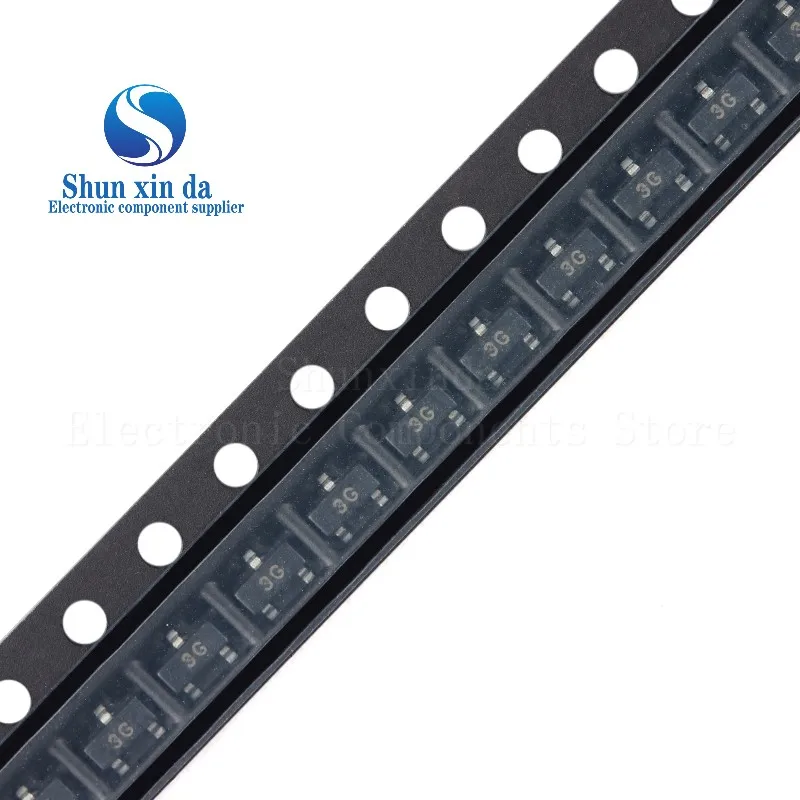 3000PCS BC856A 3A BC856B 3B BC857A 3E BC857B 3F BC857C 3G SOT23 SMD PNP 45V 65V 100mA 0.1A Transistors BC856 BC857