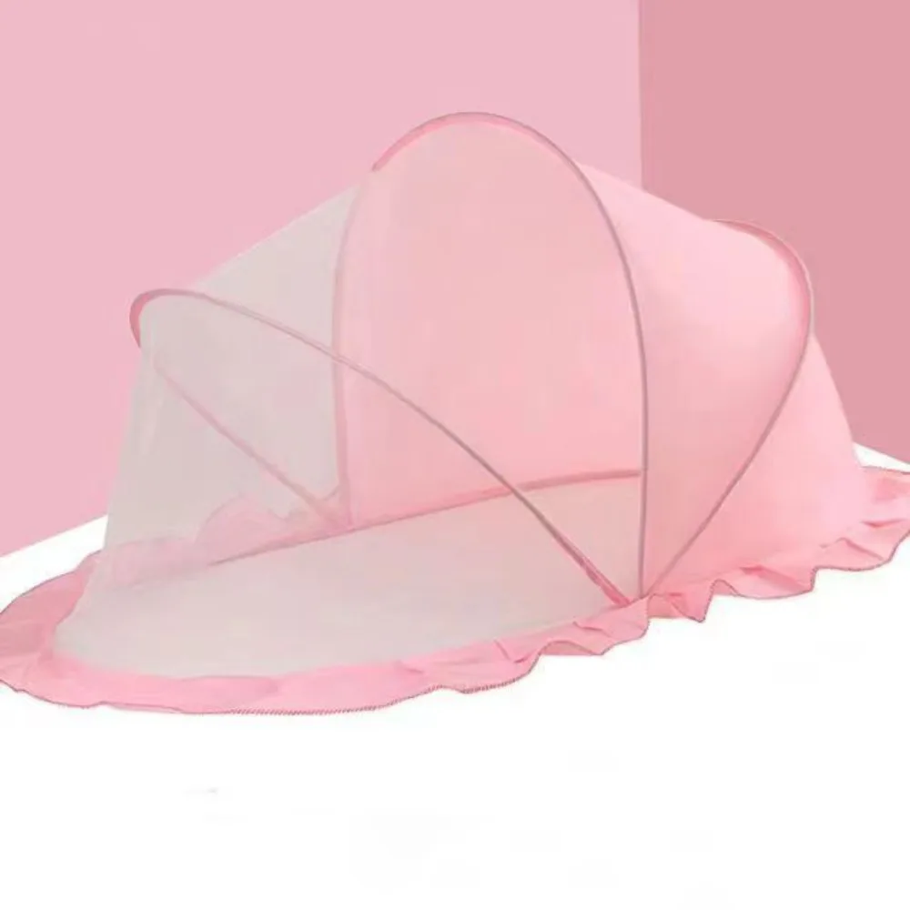 Składana moskitiera do łóżeczka dziecięcego, oddychająca, miękka moskitiera dla niemowląt, przenośna moskitiera z pełnym zakryciem, siatka do spania, do akademika.