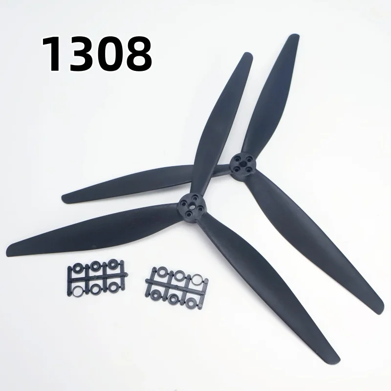 

2 пары TEARCKEP 1308 13X8X3 13 дюймов CW CCW 3-лопастной нейлоновый пропеллер из стекловолокна для RC X-Class FPV Drone Multicopter DIY Запчасти