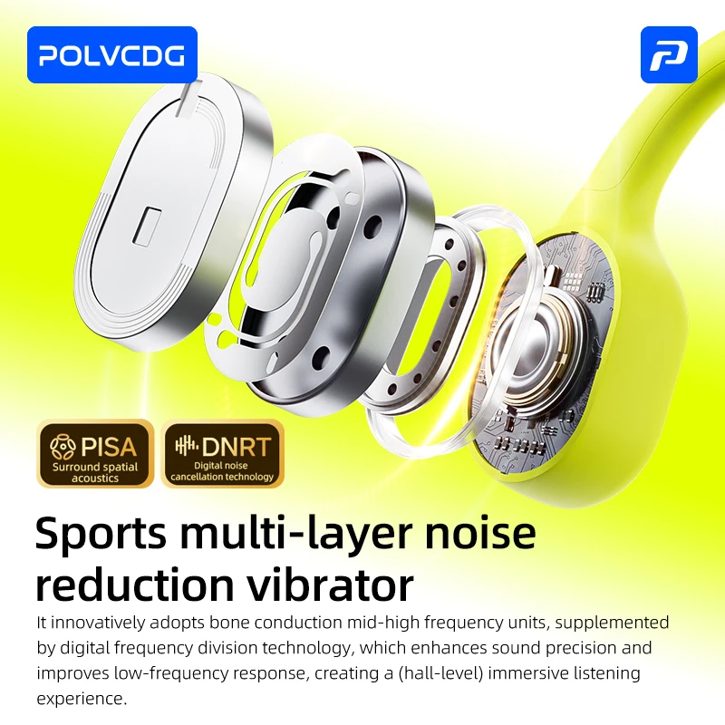 POLVCDG 8G Memory Bone-Conduction Sports Swimming Headphones IPX8 Waterproof Bluetooth 6.0 Running Headphones 2026 New Model X9
