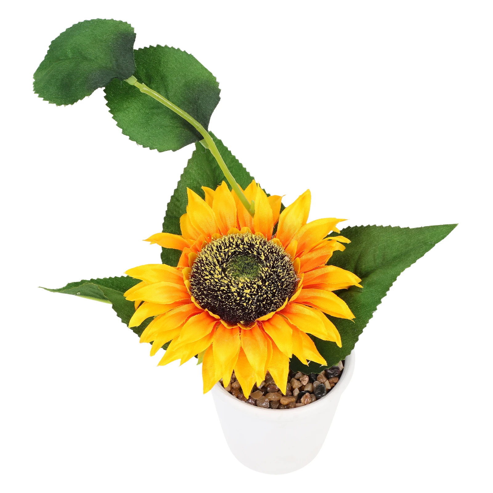 

Artificial Sunflower Plant Realistic Lasting Decor Silk Cloth Greenery Bonsai Bathroom Vase Fake Flower nament