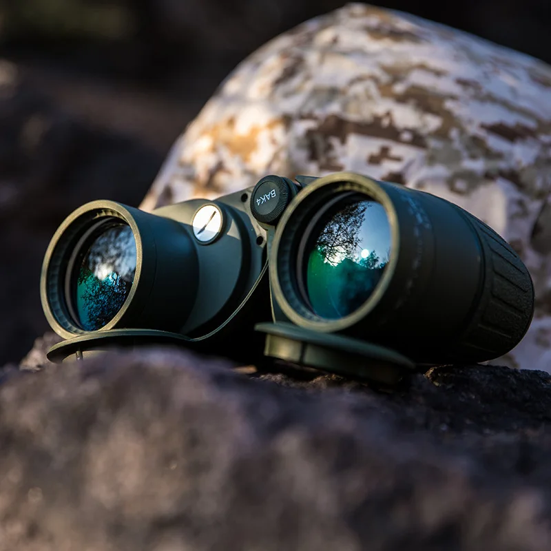 Binoculars 10x50 Telescope Rangefinder Professional Waterproof BAk4 Prism Powerful High Power Telescope Boating Bird Watching