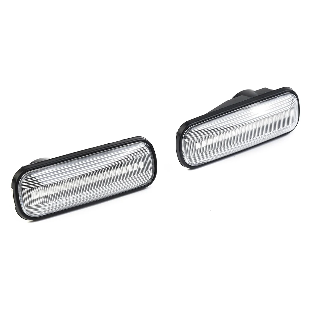 Accessoires de remplacement de lampe de marqueur latéral de garde-boue à LED, lentille transparente, voiture, 1996-2001 Hond, A Civic Convex, EJ CR V RD, ambre, 2 pièces