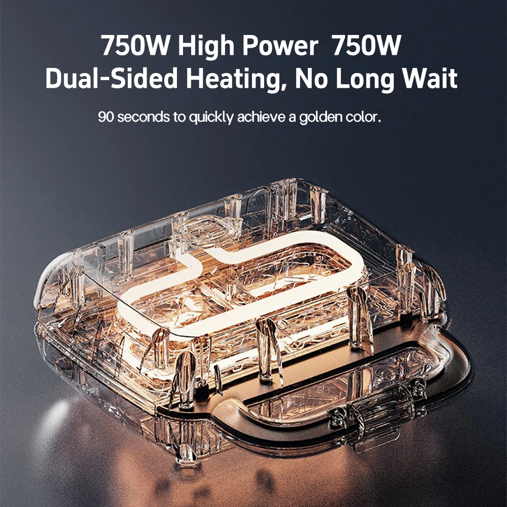 Electric Non-Stick Sandwich Waffle Maker Multifunction Kitchen Appliance Breakfast Cooking Machine Iron Pan