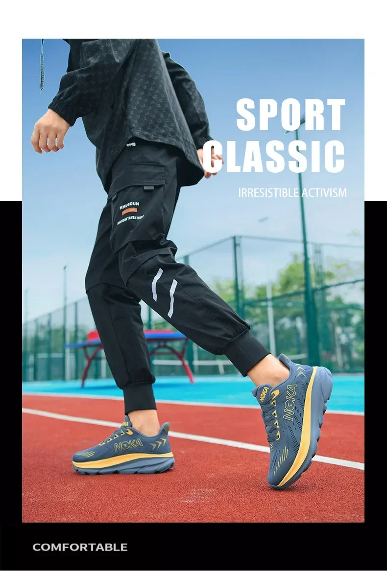 Herren-Laufschuhe, Offroad-Schuhe, Mesh-Trainer, Luxusschuhe, Sneakers, Rennschuhe, Outdoor, gepolstert, Paar-Schuhe, atmungsaktiv, rutschfest, modisch – Detail 2
