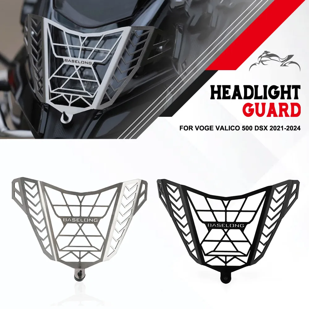 

500DSX NEW For VOGE Valico 500 DSX 2021-2022-2023-2024 Head Light Headlight Grill Guard Cover Protector Protection Motorcycle