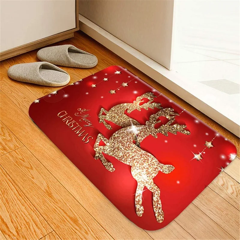 Christmas doormat clean snowman home living room dining room floor mat decoration 61X90cm