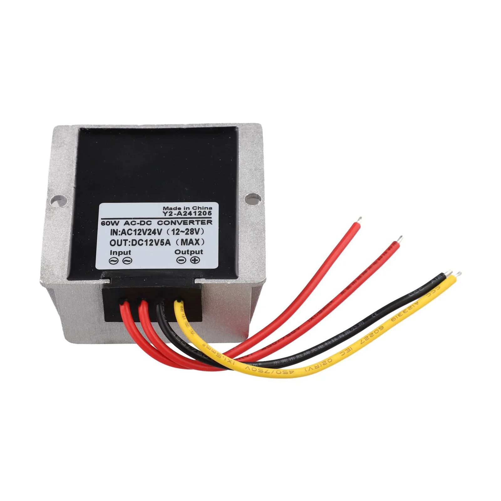 

Промышленный преобразователь напряжения AC-DC с защитой IP68, диапазон температур -40-85°C, с интеллектуальной защитой чипом