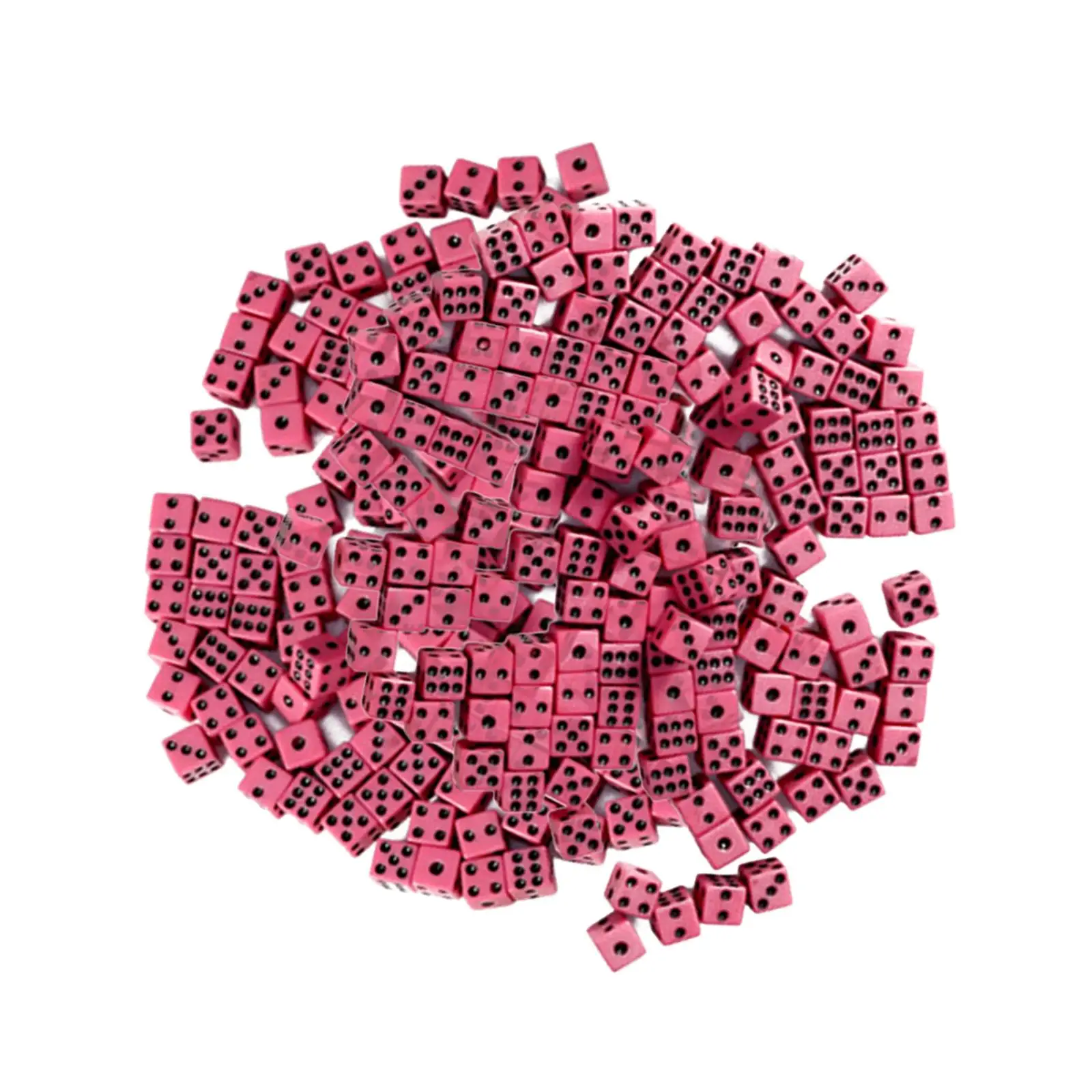 2-6 paczek 100x kości do gier z czarnym standardowym sześciostronnym dla klasy czerwonej