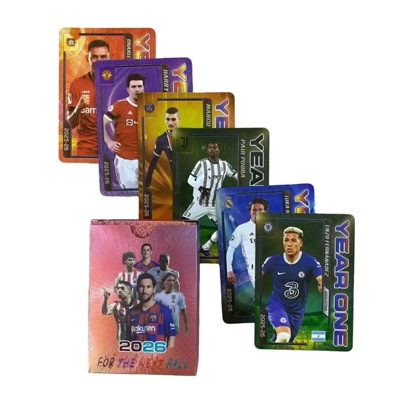55pcs/box 2026 FIFA World Cup Star Card Collection Set Gold/silver/black/color Background Commemorative Collection