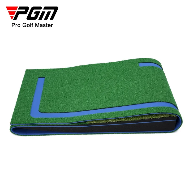 PGM Indoor Golf Green Trainer with Track Multi Hole Simulation Lawn Putting Mat Home Golf Practice Trainers Auto Ball Return