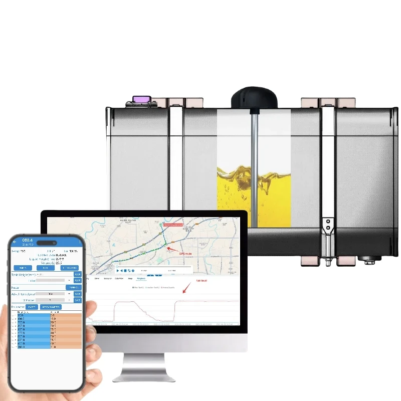 Wireless Low Energy Capacitive Fuel Level Sensor Adjustable 700mm Length Built-in Human Detection    Prevent Fuel Theft