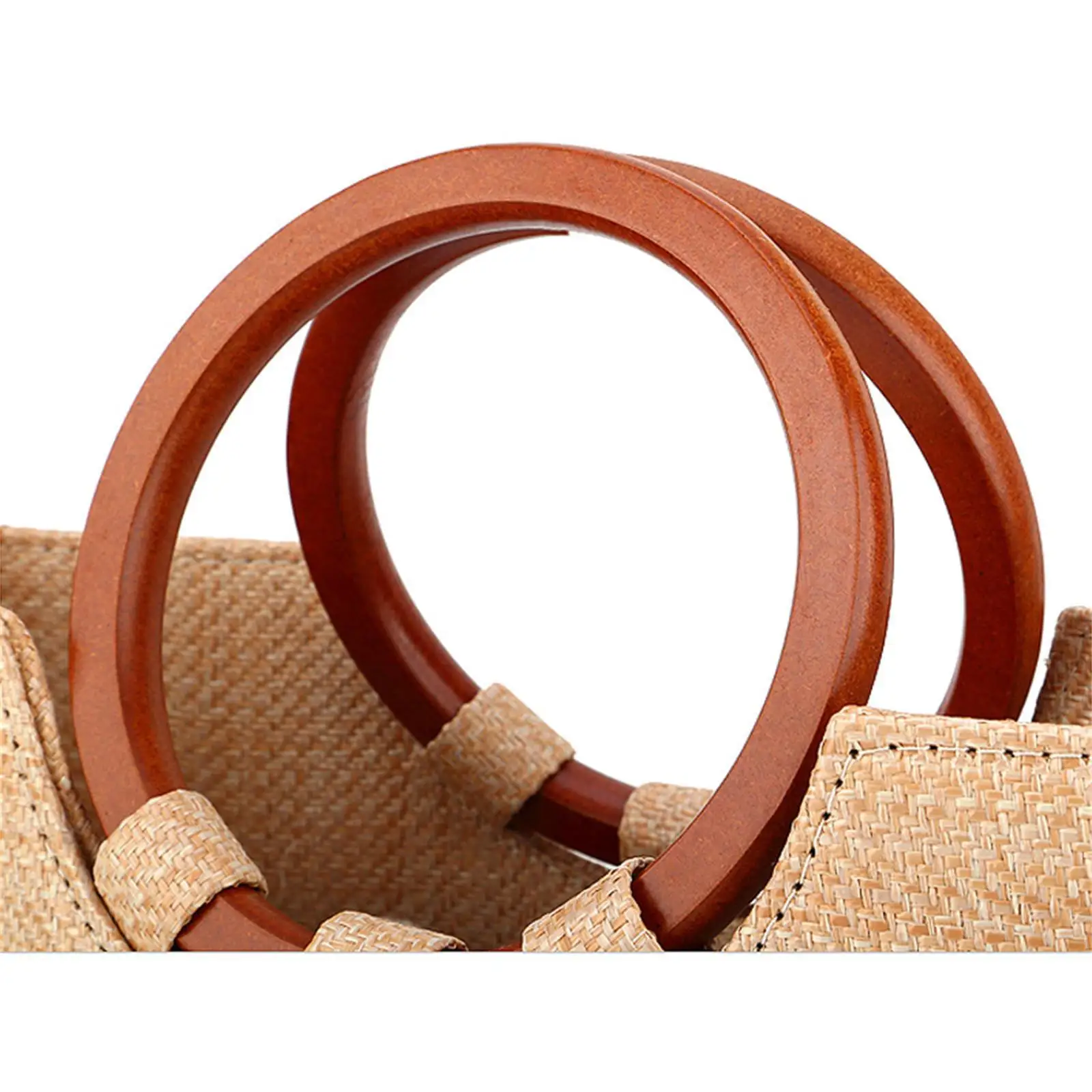 Women Straw Woven Handbag Beach Tote Summer Daily Shopping Shoulder Bag for Girls Ladies Travel Casual Top Handle Durable