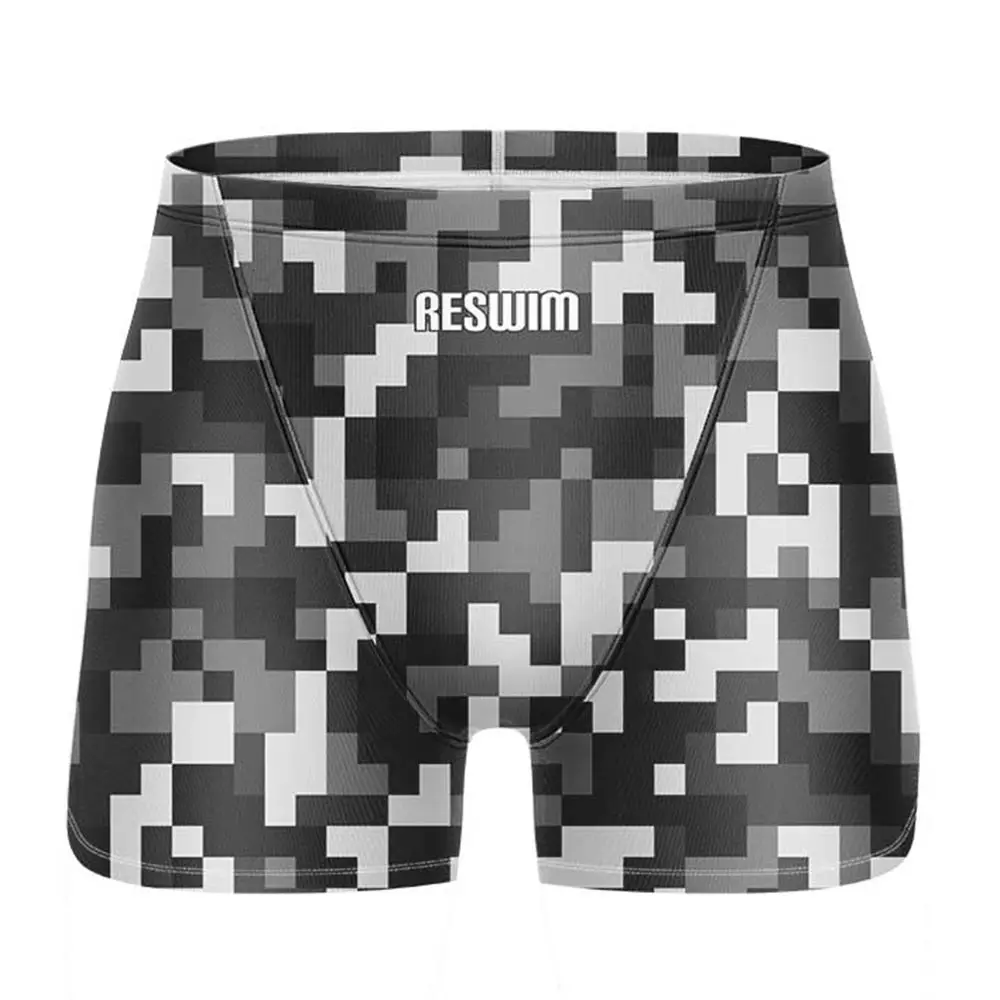 

Новые летние мужские шорты для плавания, джеммеры, купальник, плавки для гонок, спортивные шорты с принтом, выносливость, быстросохнущие пляжные брюки для серфинга