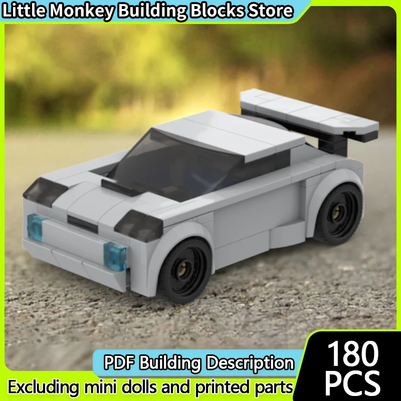 

Speed Racing Car Model MOC Building Bricks White Sports Car Modular Technology Children Holiday Gifts Assemble Toys Suit