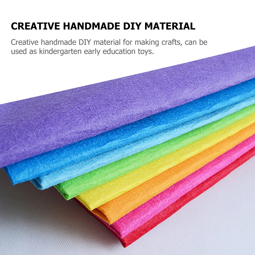 

40Pcs Felt Sheets for Crafts DIY Accessory Non Woven Fabric Patchwork Art Class Decorative Sewing Projects Felt Fabric