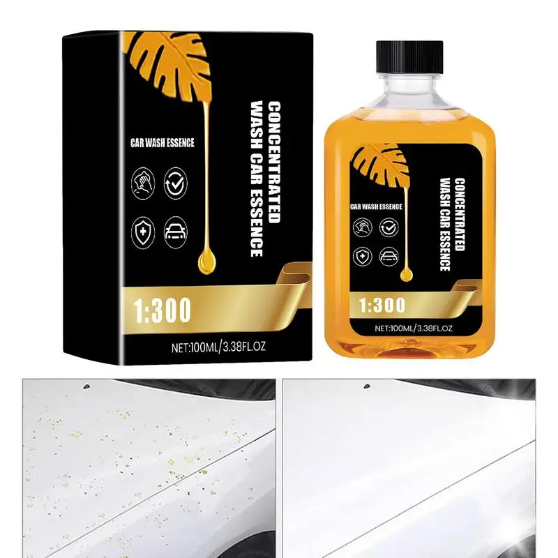 Concentrated Car Wash And Wax 100ml Concentrated Cleaning Fluid Automotive Maintenance Cleaner For Car Body Windows Wheels